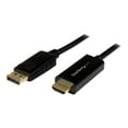 thumbnail image 1 of StarTech.com 3 ft (1 m) DisplayPort to HDMI Adapter Cable - 4K DisplayPort to HDMI Converter Cable - Computer Monitor Cable (DP2HDMM1MB) - Adapter cable - DisplayPort male to HDMI male - 3.3 ft - black - 4K support - for P/N: TB3DK2DPPD, TB3DK2DPPDUE, TB3DK2DPW, TB3DK2DPWUE, TB3DKDPMAW, TB3DKDPMAWUE, 1 of 6