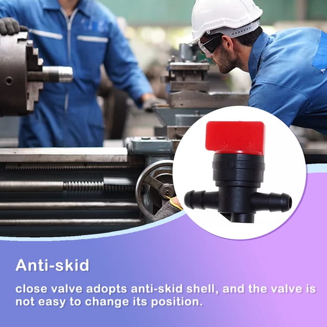Becaristey Professional Petcock Switch Waterproof Leakproof Shut Off Valves Good Sealing Inline Fuel Tap Lawnmower Replacement Part