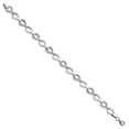thumbnail image 3 of Auriga Fine Jewelry 10K White Gold Fancy Link Bracelet 7.5" for Women, 3 of 4