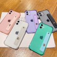 thumbnail image 5 of Soft Wrist Strap Phone Case For iPhone 11 12 13 14 Pro Max X XR Xs Max 7 8 Plus SE 2020 Mini Kickstand Transparent Bumper Cover, 5 of 5
