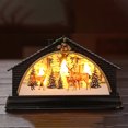 thumbnail image 2 of Navidad Pesebre Decoración De Casa De Nieve Luz De Noche Accesorios De Mobiliario Para El Hogar Adorno De Casa De Pueblo De Navidad Inevent HA041702-04, 2 of 6