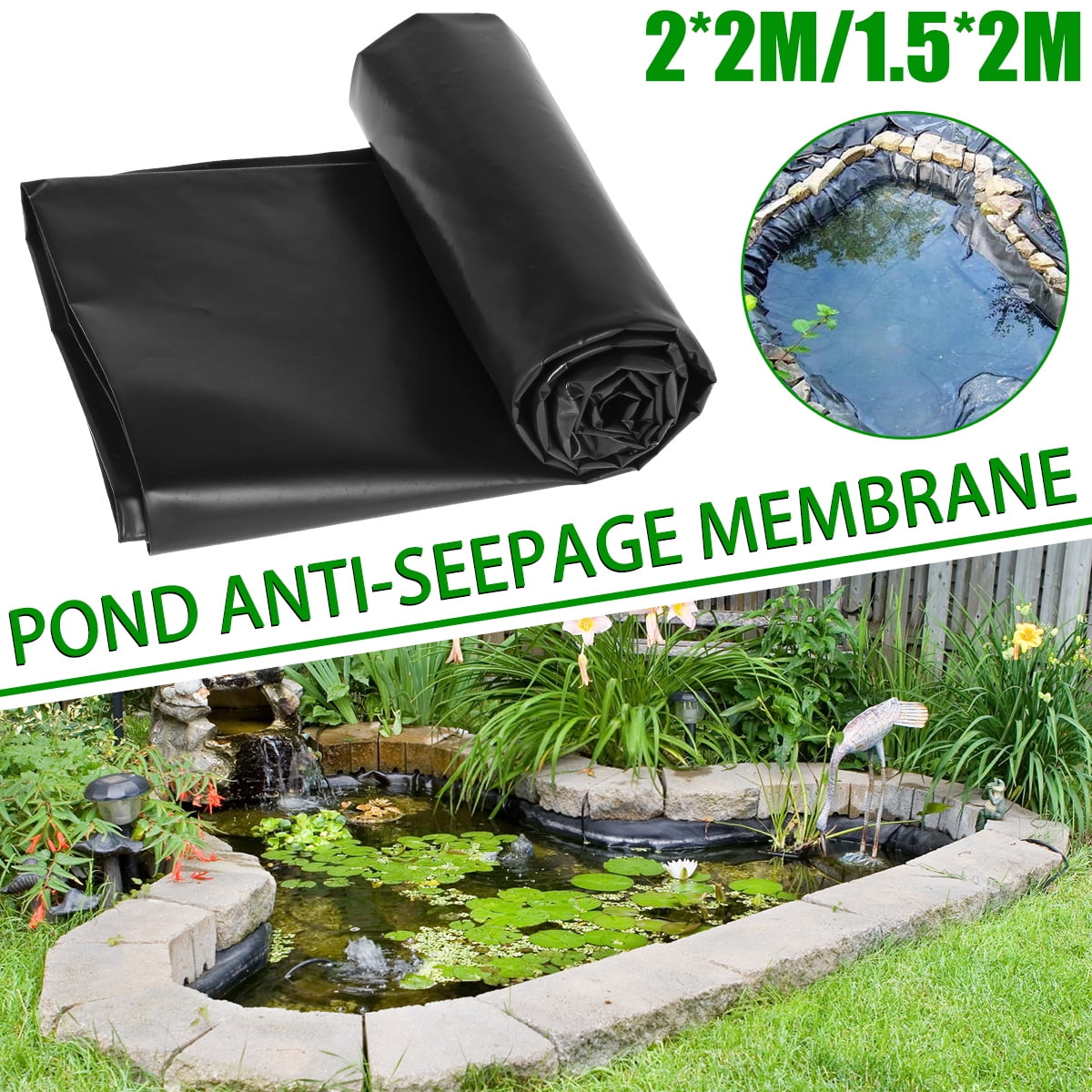 Details about   PolyGuard Liners PVC 20-Mil Pond Liner x 40 ft 10 ft 