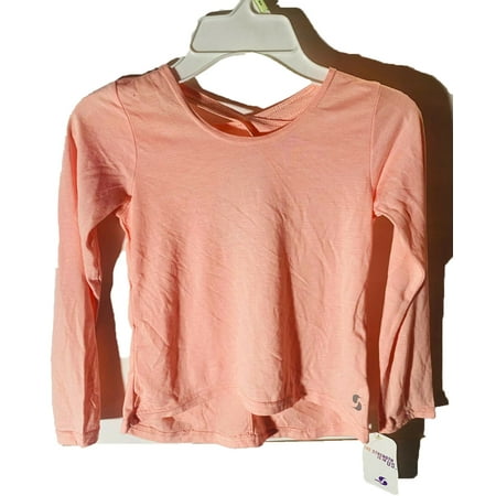 Soffe Girl Dance Top Feather Heather Blue 1757G (Small, Peach Bud/Heather)