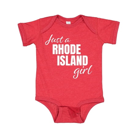 

Inktastic Just a Rhode Island Girl Born and Raised Gift Baby Girl Bodysuit