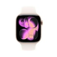 thumbnail image 3 of Apple Watch Series 11 [GPS 46mm] Smartwatch with Rose Gold Aluminum Case with Light Blush Sport Band - S/M, 3 of 10