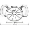 thumbnail image 2 of Somnr Apple Slicer ,Upgraded Version of Heavy-Duty Apple Slicer 12-Blade Oversized Apple Corer And Divider, Divider for Up to 4 Inches Apples,Silver, 2 of 8