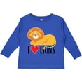 thumbnail image 3 of Inktastic I Love Lions Boys or Girls Long Sleeve Toddler T-Shirt, 3 of 5