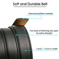 thumbnail image 4 of SENDEFN Leather Belt for Men Automatic Ratchet Buckle Slide Dress Casual Belts 1 3/8'' Wide, Adjustable Trim to Fit, 4 of 8