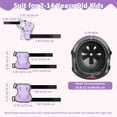 thumbnail image 6 of Adjustable Kids Bike Helmet Set with Knee, Elbow and Wrist Pads, Toddler Helmet for Ages 3-5-8-14 Boys Girls, Protective Gear Set for 3-14 Kids & Youth, for Bikes Skateboards Rollerskates, 6 of 6