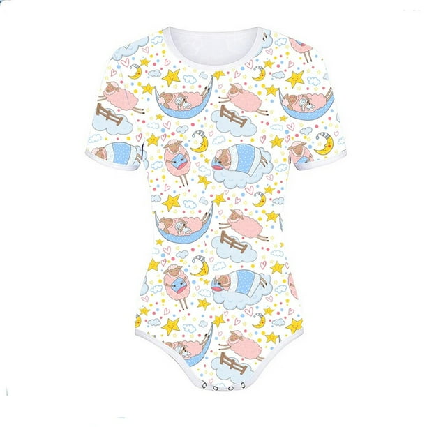 Body para dormir para adulto, pijama para bebé, ABDL pañal, mono, novedad de 2020