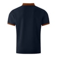 thumbnail image 5 of Awdenio Mens Tshirts Short Sleeve Casual Fashion Tee Shirts Color Block Slim Fit Golf Shirt with Pocket, 5 of 9
