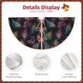 thumbnail image 3 of Sikiie Feathers And Butterflies Nativity Christmas Tree Skirt, Jesus Christian Winter Holiday Tree Mat Decoration(30-48IN)30", 3 of 6