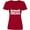Red, variant on Inktastic Chicago Skyline Grunge Women's V-Neck T-Shirt