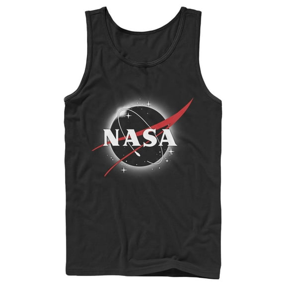 Men's NASA Total Eclipse Logo Tank Top Black Medium