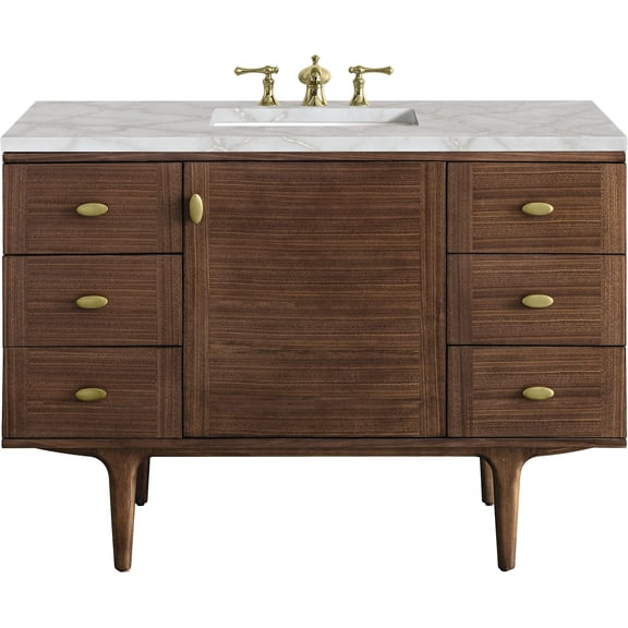 James Martin Vanities 670-V48-Fvsl Amberly 48" Wall Mounted Or Free Standing Single Basin