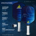 thumbnail image 3 of JOOLA Ben Johns Hyperion CAS 16mm Pickleball Paddle, 8.3 oz, Blue, 3 of 6