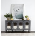 thumbnail image 2 of Trent Home Transitional 4-door Wood and Mirror Sideboard in Charcoal Gray, 2 of 6