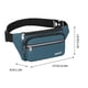 thumbnail image 3 of Bolsa de cintura de gran capacidad para hombres y mujeres - Mochila mensajera ajustable de nylon para móvil, viajes, ejercicio, 3 of 3