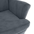 thumbnail image 4 of vidaXL Fauteuil Velours Gris Foncé, 4 of 6