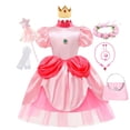 thumbnail image 1 of Vestido de princesa melocotón para niña, disfraz de Halloween, disfraz de Navidad para niños, ropa para niños, trajes de fiesta de carnaval de cumpleaños9-10T(150) Gao Jinjia LED, 1 of 2