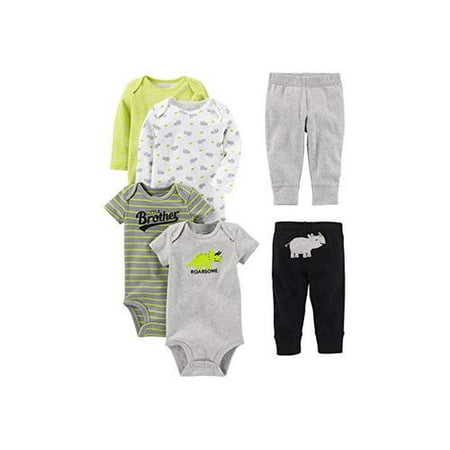 Simple Joys by Carte Simple Joys By Carters Unisex Babies 4-Piece Jacket,  Pant, And Bodysuit Set, Mint Green, Elephant, 24 Months