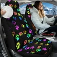 thumbnail image 3 of Uorisanigo Front Car Seat Protective Covers - Non-Slip Gradient Dog Paw Print Auto Seat Cover Universally Used for Cars, SUV Trucks - Washable Car Driver Seats Covers Accessories, 3 of 7