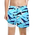thumbnail image 2 of Shadoumai Boys Swimming Trunks Size 10 3d Prints Dinosaurs High Stretch Short Pants Quick Drying Beach Swimwear Swimming Trunks Clothes Beach Holiday Bathing Suits, 2 of 3