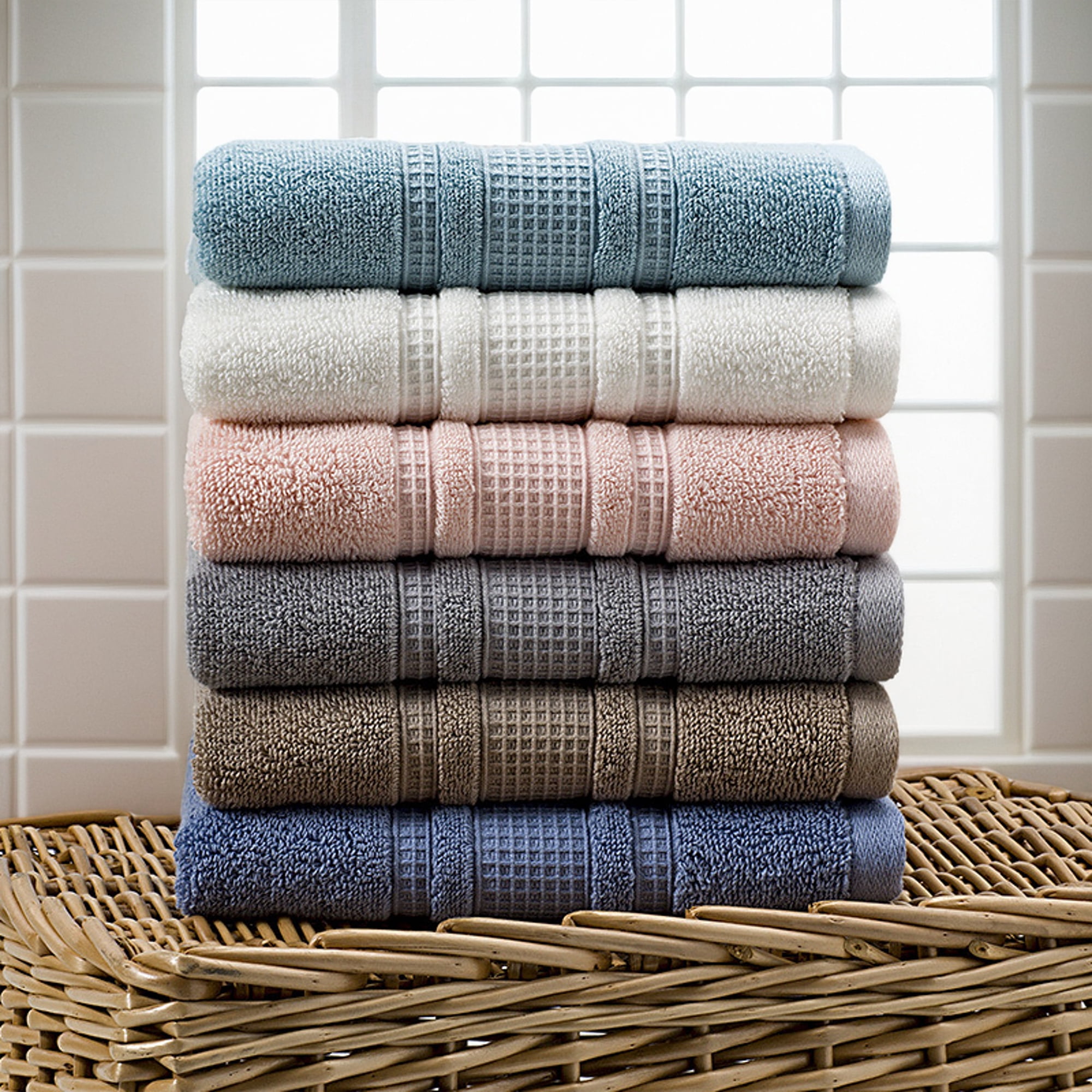 Unique Bargains 3 Pcs Solid Soft Hand Towels Light Blue/Grey 13" x 29"/6" x 15"