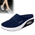 thumbnail image 3 of Domzle Shoes for Women Orthopedic Slip-On Walking Shoes with Cushion Comfort Slip On Shoes with Arch Support Breathable Knit Upper Casual Walking Shoes Navy, 3 of 4