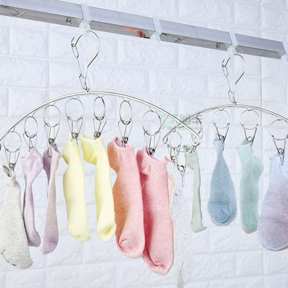 Raindrops Laundry Hanger Dryer Rack 2Pcs 40x18x0.5cm Stainless Steel