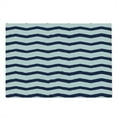 thumbnail image 2 of Navy Cutting Board, Chevron Twisty Pattern in Nautical Style Tones Ocean Sea Life Cottage House Design, Decorative Tempered Glass Cutting and Serving Board, Large Size, Indigo White, by Ambesonne, 2 of 5