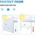 thumbnail image 4 of Clear Sidewall, Central Transparent Canopy Walls, Canopy Side Wall for Pop Up Canopy, Waterproofs and Rainproof Outdoor Sunshade 9.8x6.5 FT for Camping and Hiking Tents, 4 of 7