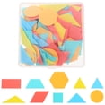 thumbnail image 1 of 100 piezas de plástico con forma geométrica, piezas de plástico para niños, piezas cognitivas, juguete, 1 of 7