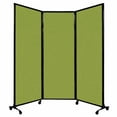 thumbnail image 1 of Versare&nbsp;QuickWall&nbsp;Folding Portable Partition&nbsp;Black Frame | 3 Panels | 8'4" x 7'4" Lime Green Fabric, 1 of 7