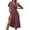 Red, variant on Abcnature Womens Maxi Dress Savings Clearance Deals, Women Short Sleeve V-Neck Floral Printed Dress Plus Size Summer Casual Long Dresses, Wedding Guest Dresses Beach Party Dress Dark Blue L