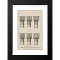 thumbnail image 2 of Henry Swinburne 16x24 Black Modern Framed Museum Art Print Titled - Six Capitals of Columns in the Court of Lions in the Alambra of Granada (1775 to 1776), 2 of 5