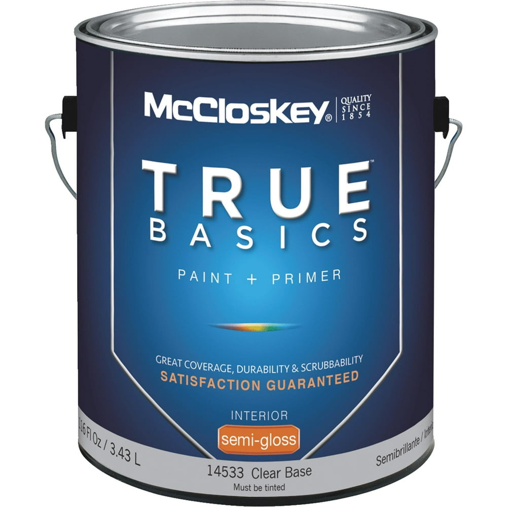 McCloskey True Basics Latex Paint & Primer SemiGloss Interior Wall