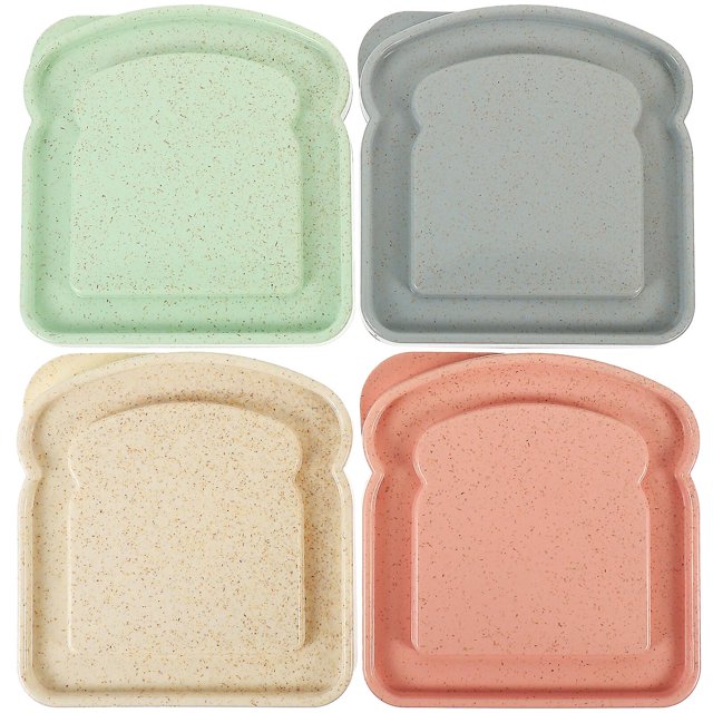 4Pcs Outdoor Camping Picnic Boxes Bread Toast Storage Holders Portable Food Holders