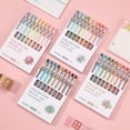 thumbnail image 2 of Juego de bolígrafos de Gel de colores, Set de papelería de bolígrafos retráctiles de 0,5mm para diario, álbum de recortes, Kawaii, accesorios de oficina, 9 unidades, 2 of 4