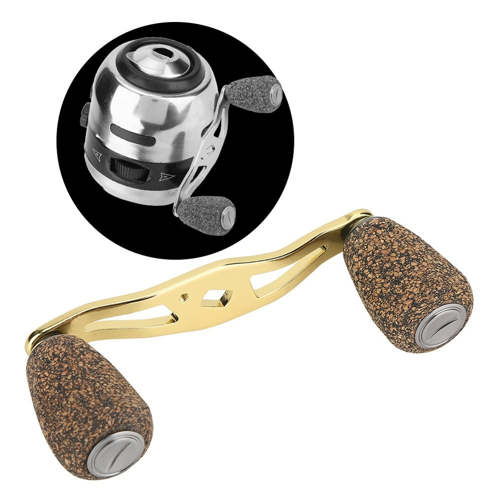 FAGINEY Fishing Reel Handle Wood Knob Carbon Fiber Frame with Fittings
