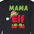 thumbnail image 4 of Inktastic Christmas Mama Elf Long Sleeve T-Shirt, 4 of 5