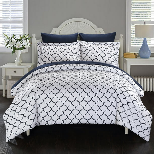 Chic Home Maitland 5Piece Reversible Geometric Color Comforter Set