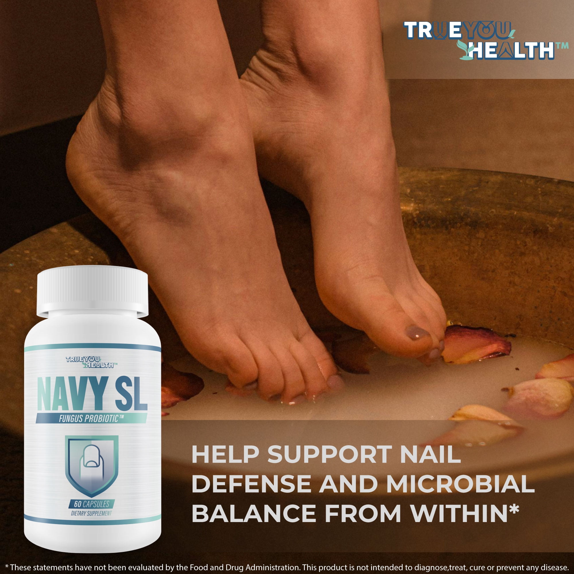 Navy SL Fungus Probiotic - Our Best Toenail Fungus Probiotic for Clear Nails - Probiotics Immune Support - Fight Off Fungi From The Inside Out - Navy Seal Toe Nail Fungal Treatment Fungal Pills