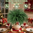 thumbnail image 3 of 12 Pcs Artificial Norfolk Pine Branches - 19 Inch Real Touch Norfolk Pine Stems - Faux Christmas Greenery Stems for Vase Centerpiece Home Indoor Outdoor Xmas Decorations, 3 of 5