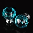 thumbnail image 4 of Unique Bargains 1.18" Crystal Glass Cabinet Knob Polished Chrome, 4 of 7