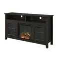 Woven Paths Highboy 2 Door Electric Fireplace TV Stand for TVs up to 65