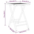 thumbnail image 5 of vidaXL Folding Patio Table Greenhouse Courtyard Outdoor Garden Furniture Bamboo, 5 of 38