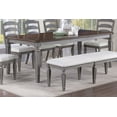 thumbnail image 2 of Light Grey And Cherry Contemporary Style 1pc Dining Table Wooden Frame Dining Room Furniture, 2 of 6