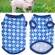 thumbnail image 4 of Camisas para mascotas LHCER de algodón con rombos, 4 of 8