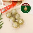 thumbnail image 3 of 6/60 piezas de bolas de Navidad de 4 cm con purpurina para colgar en el árbol de Navidad, bolas colgantes para decoración de fiestas en el hogar, regalo de Año Nuevo, 3 of 5